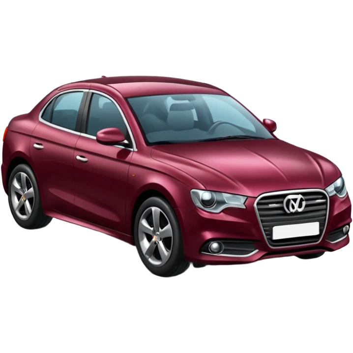 burgundy new car emoji