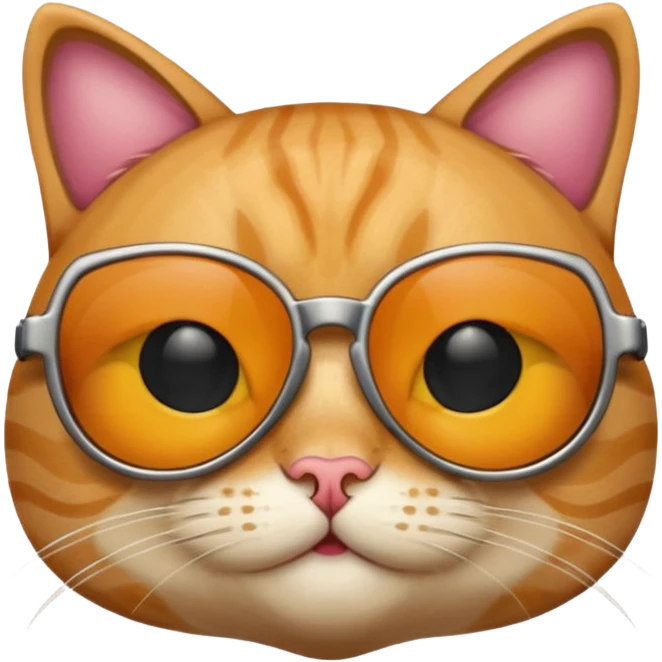 Cat wearing sunglasses emoji