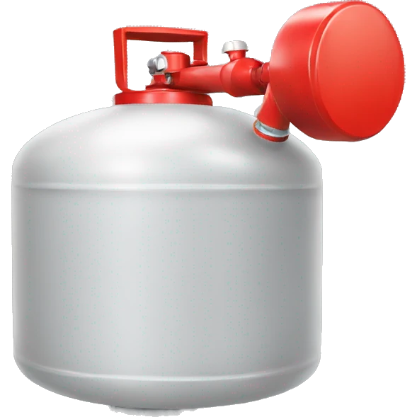 red lpg gas cylinder emoji