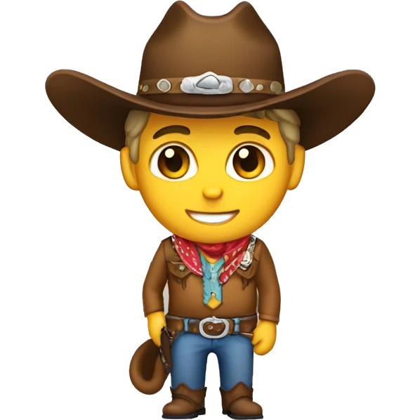 Cowboy wearing cat belt buckle  emoji
