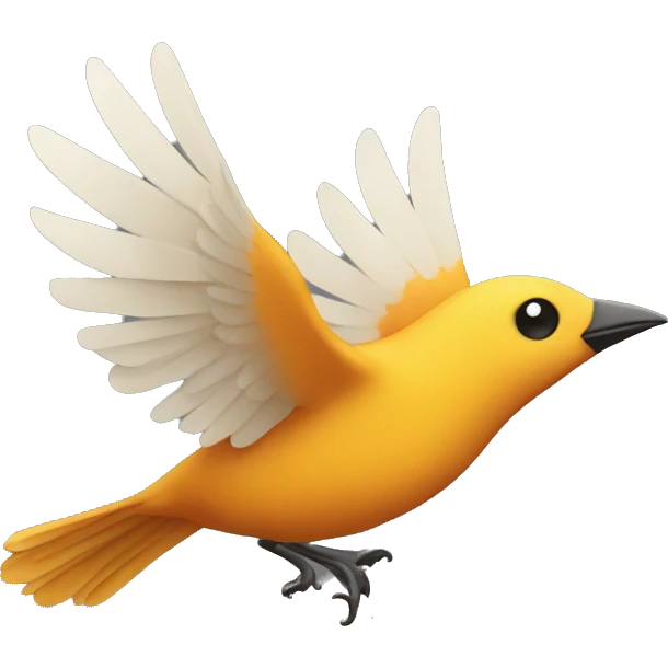 CREATE AN IMAGE OF A BIRD FLYING emoji