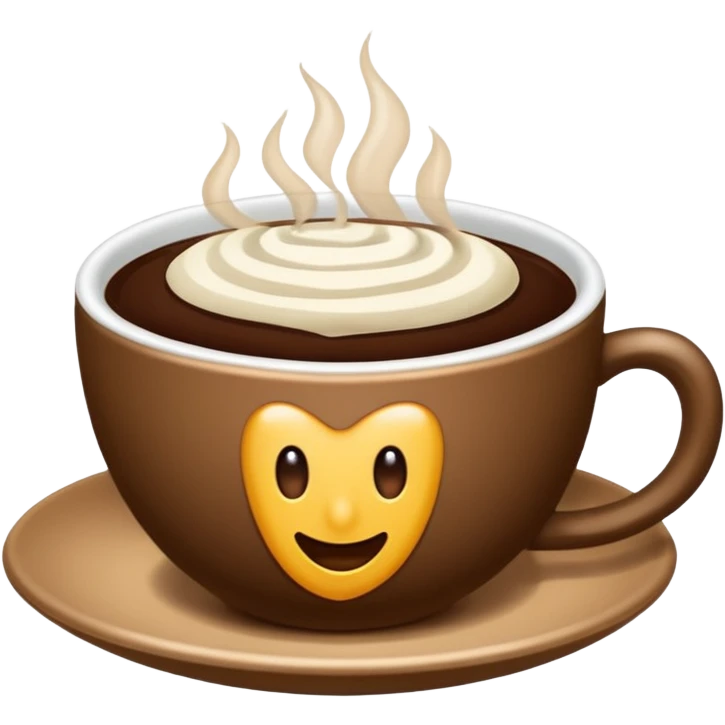 Kurasanın üzerinden akan çikolata emoji