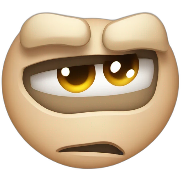 Bombastic side eye emoji