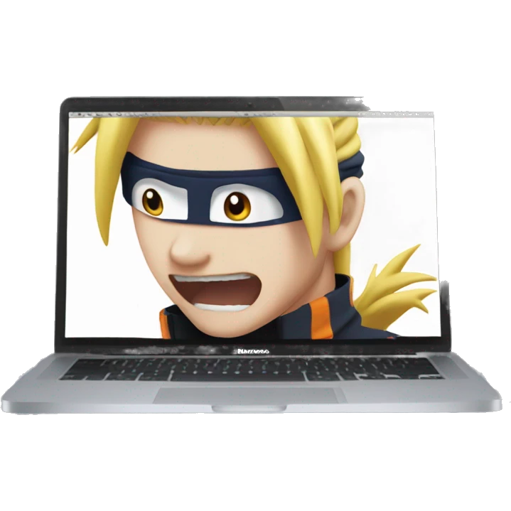 Naruto works with the MacBook emoji