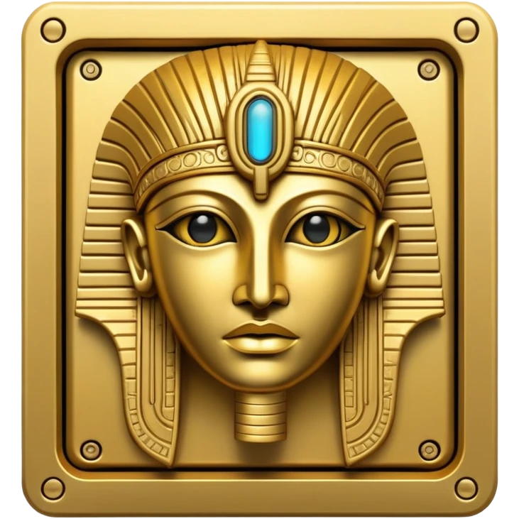frontview golden anunnaki ancient computer server emoji