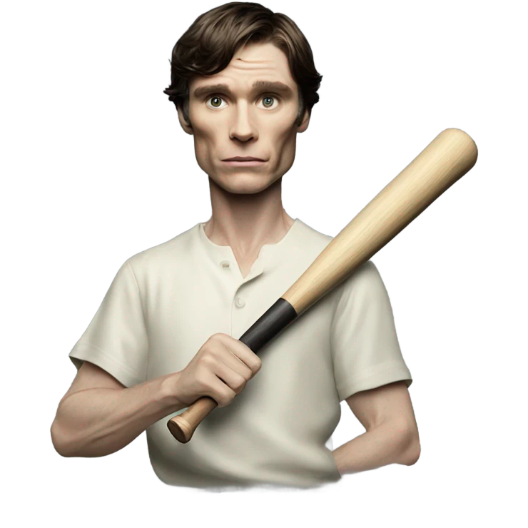 Cillian murphy holding a bat emoji