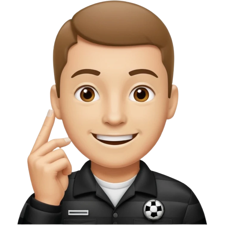 an instructor with a sports referee whistle emoji