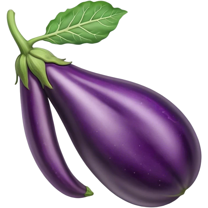 eggplant with veins emoji