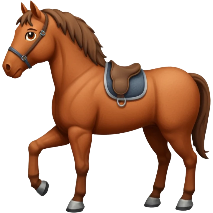 Horse made by earth emoji