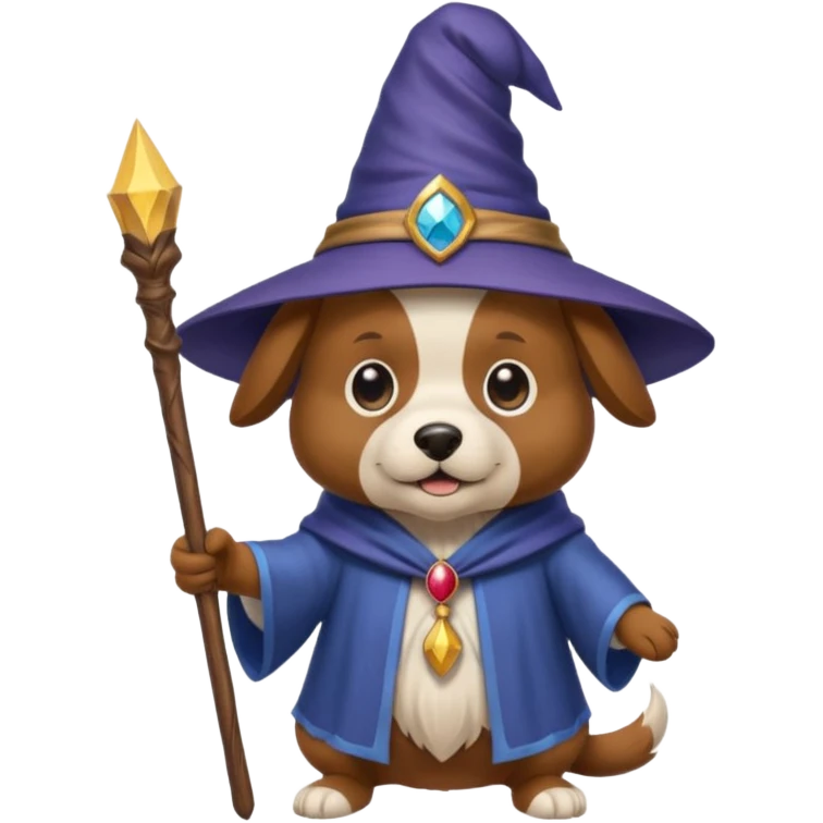 Dog wizard emoji