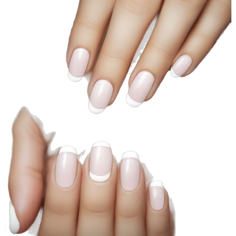 french manicure nails emoji