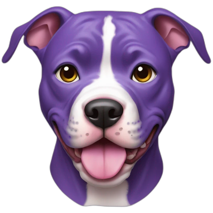 Purple pitbull emoji