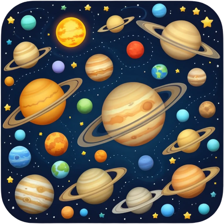 Solar system space emoji