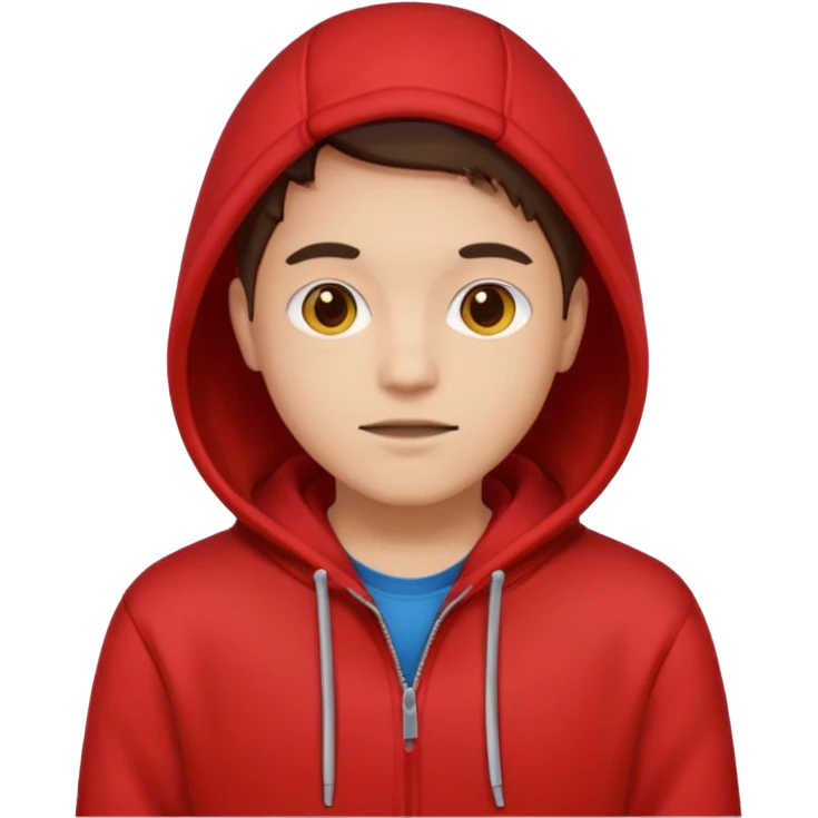 red hoodie emoji