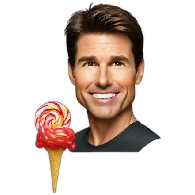 Tom cruise eating lollipop emoji