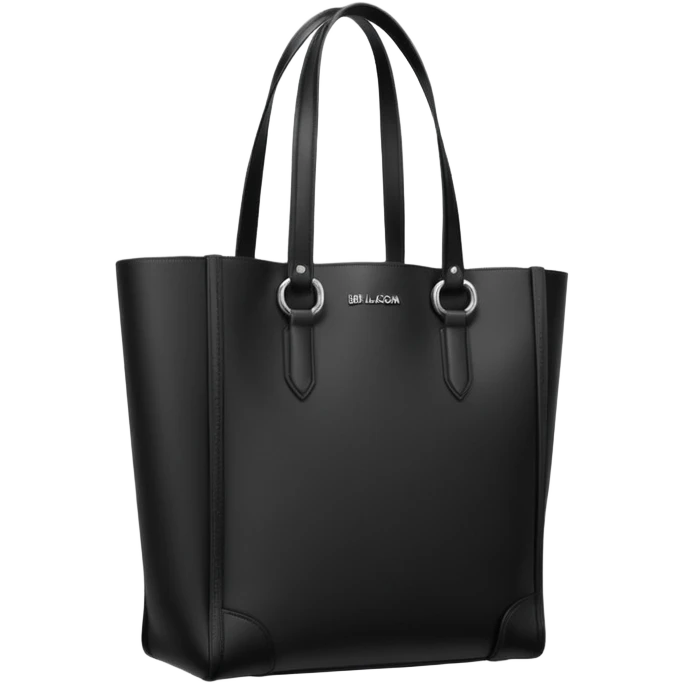 city tote bag from Balenciaga black with straps emoji