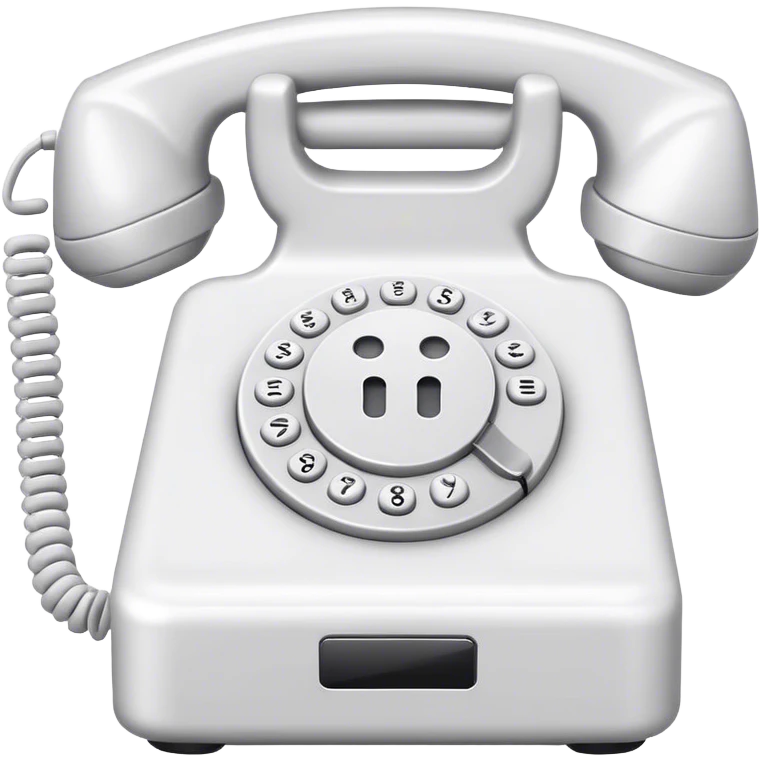 White phone emoji