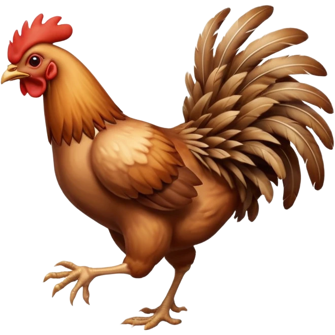 headless chicken running emoji