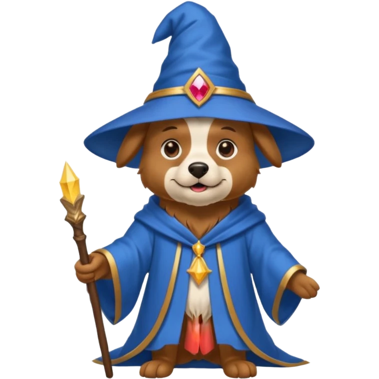 Dog wizard emoji