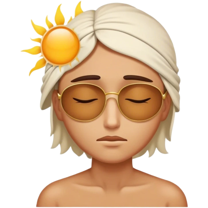 Eyes half closed blinded by the sun emoji