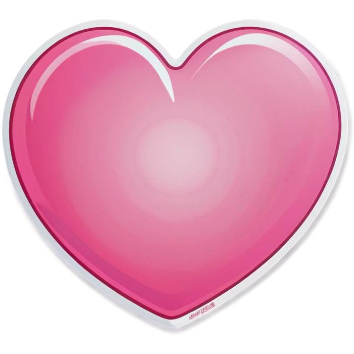 Light pink heart emoji