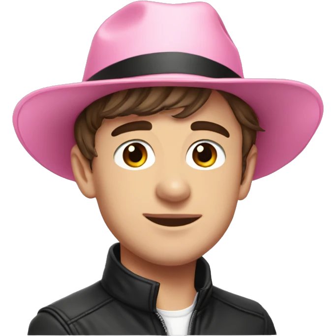 charles leclerc wearing a pink hat emoji