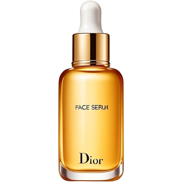 dior face serum gold emoji