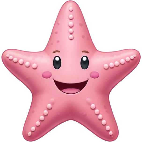 Patrick Star from SpongeBob, smiling emoji