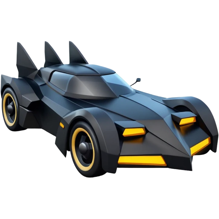  the animated series futuristic Batmobile loosely based on 1936 cord 812 (flat long faceted body) stealthy understated hot rod  emoji