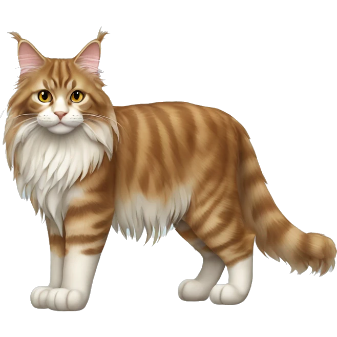 Maine Coon Cat Breed Full Body emoji