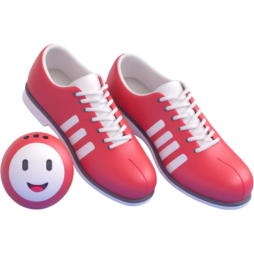 bowling shoes 3D emoji style emoji
