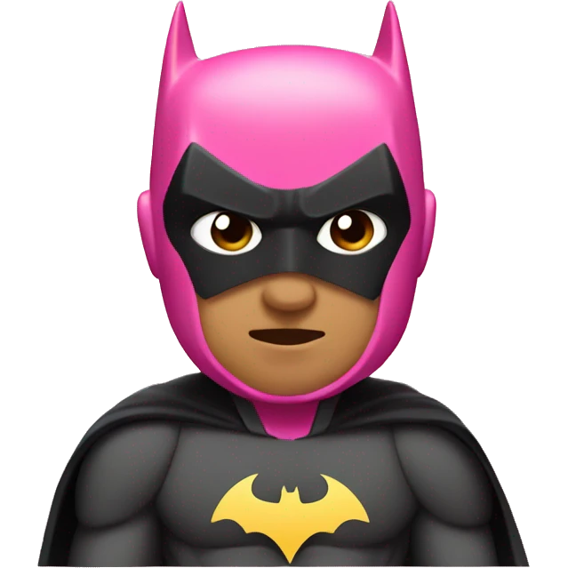 Pink Batman  emoji