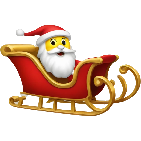 Santa's sleigh emoji