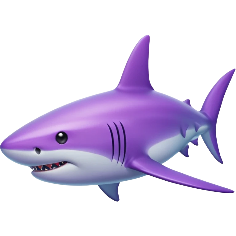 violet shark emoji