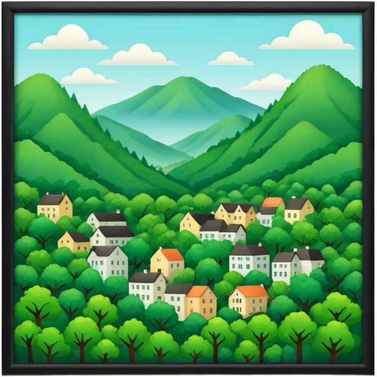 In our hometown, there’s plenty of trees emoji