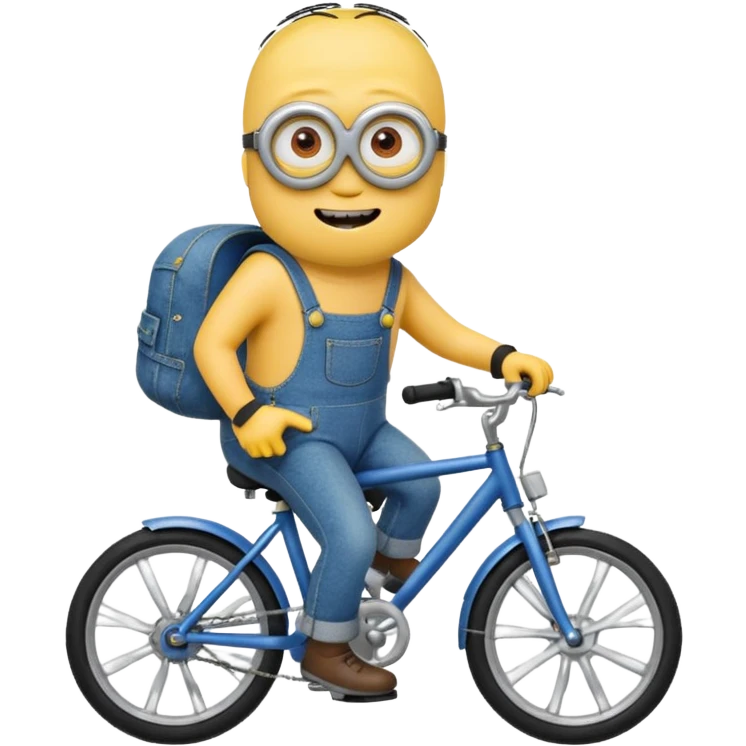 Minion on a bike emoji