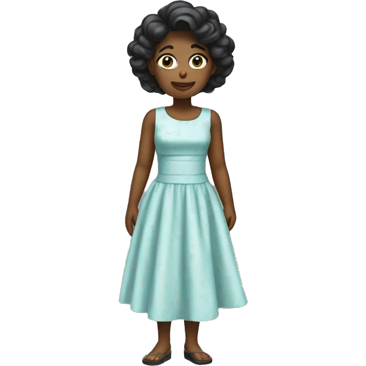 Wearing a new dress  emoji