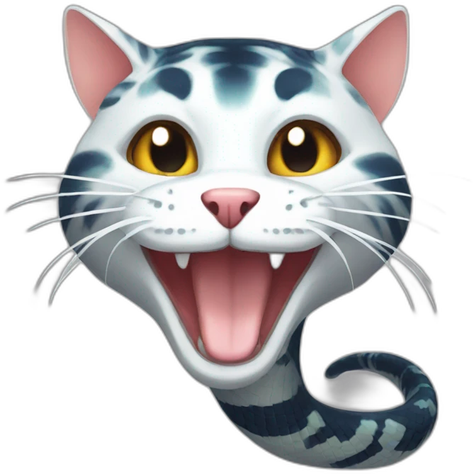 Snake cat emoji