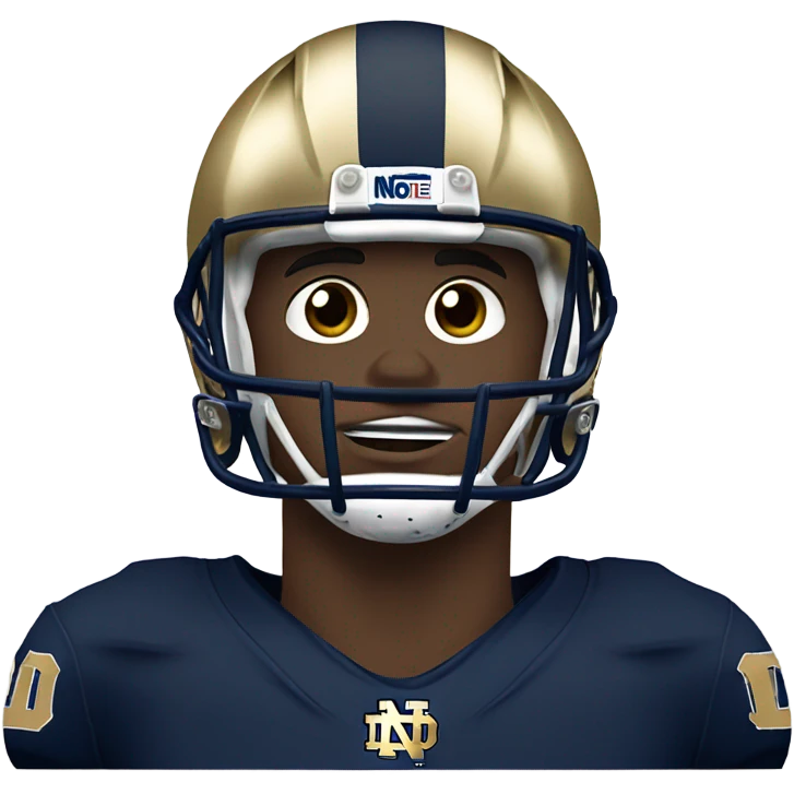 Notre dame football player crying and sad emoji