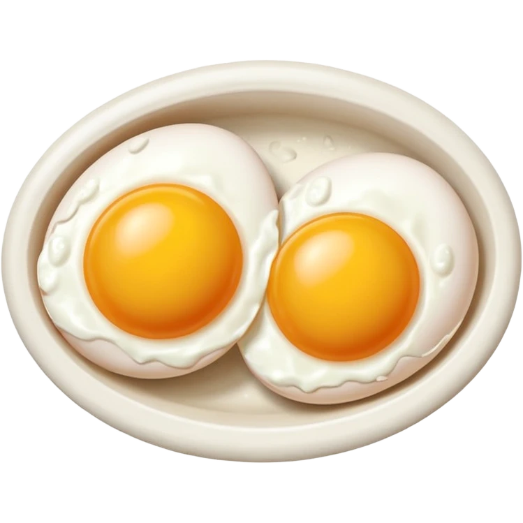 Chicken double yolk egg emoji