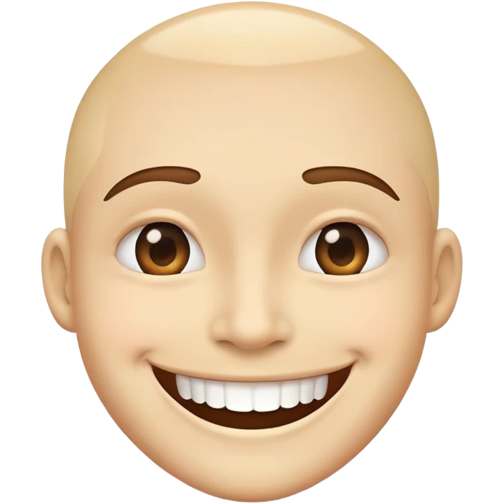 Fake smile emoji