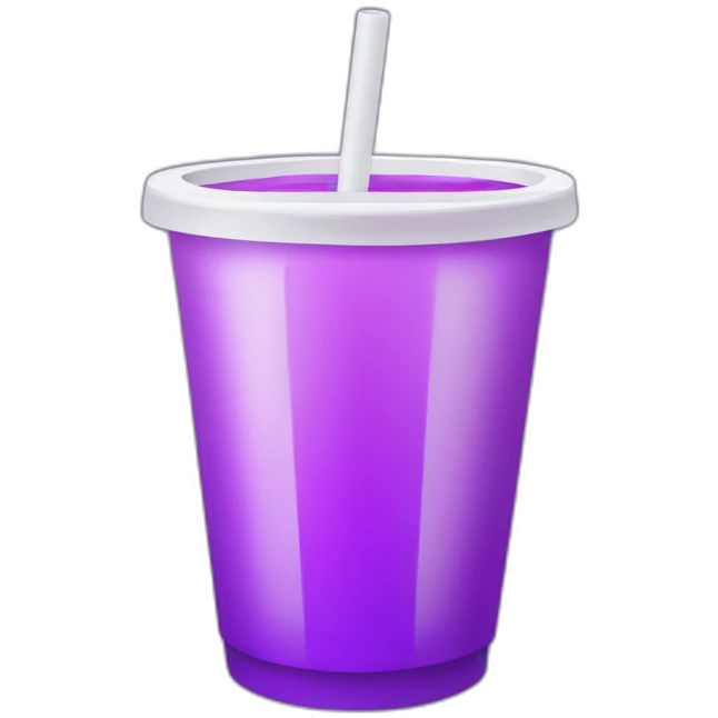 White Double cup of purple drink emoji