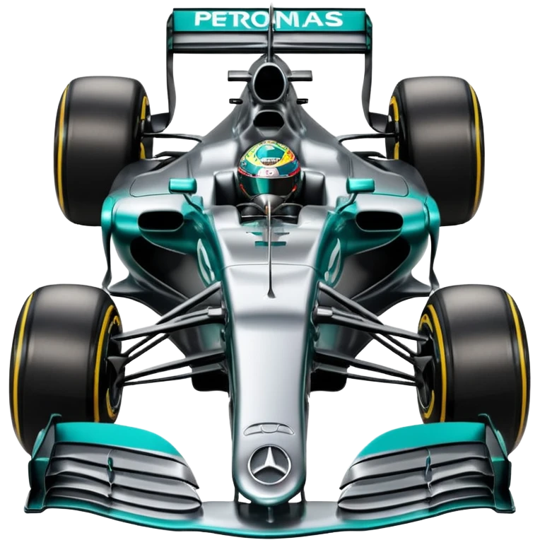 black formula 1 Mercedes AMG petronas emoji