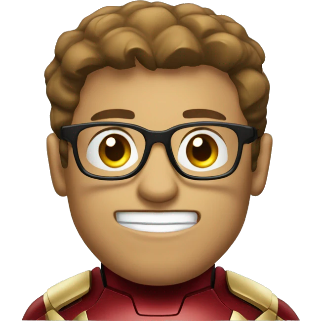 ironman with glasses emoji