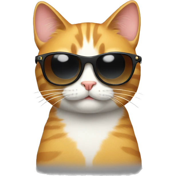 Cat with sunglasses emoji