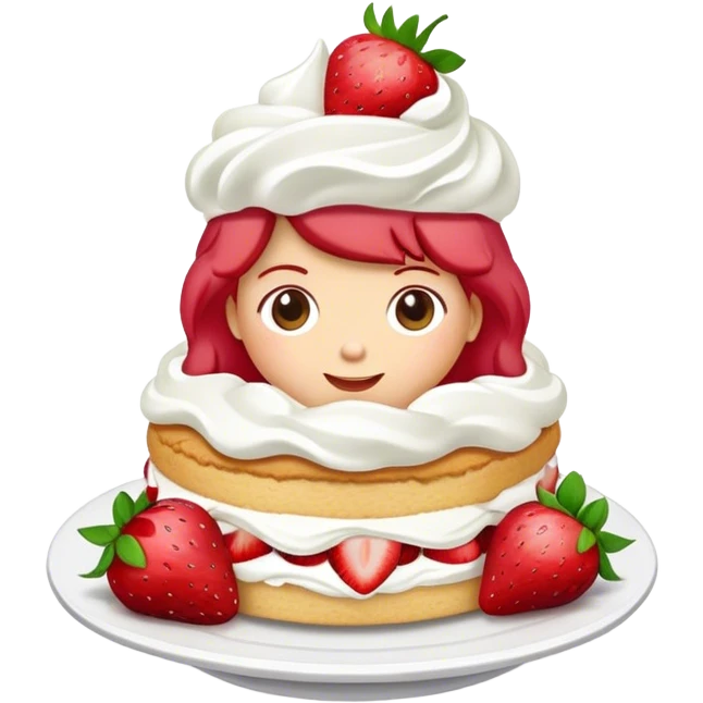 Strawberry shortcake  emoji