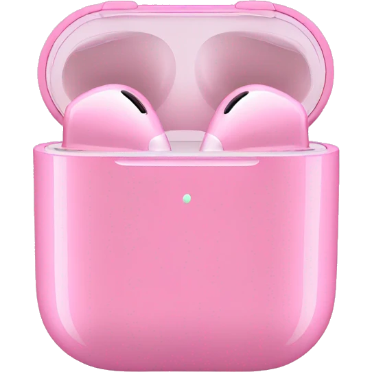 Pink AirPods emoji