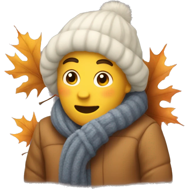 Cozy fall and winter emoji