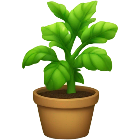 Happy plant  emoji