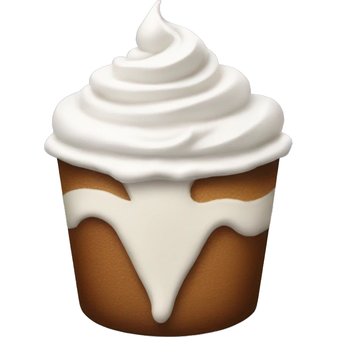 Coffee with whipped cream emoji